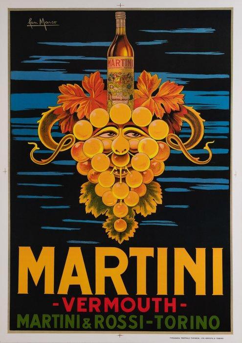 San Marco - Martini Vermouth - Martini & Rossi Torino -, Antiquités & Art, Art | Dessins & Photographie