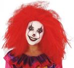 Clown Pruik Afro Rood, Nieuw, Verzenden