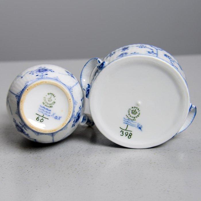 Royal Copenhagen - Suikerkom (2) - Blue Fluted Half Lace -, Antiek en Kunst, Antiek | Meubels | Tafels