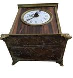 Wekker - Brons, Hout, Glazuur - 1900-1910