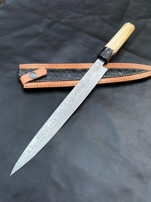 Keukenmes - Bunko - yanagiba - keukensmes - Damascus Blade -, Antiek en Kunst, Antiek | Keukengerei