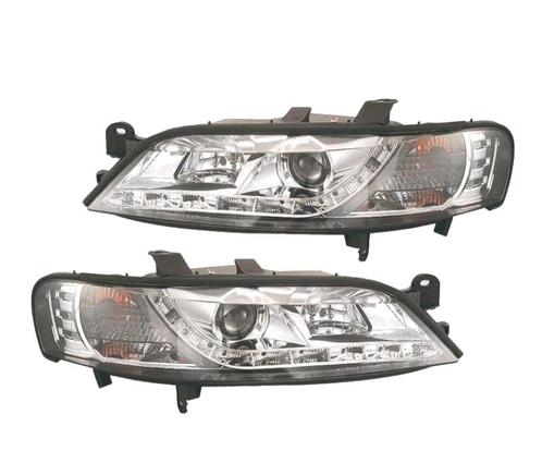 Phares Led Daylight Pour Opel Vectra 99-02 Fond Chromé, Auto-onderdelen, Verlichting, Verzenden