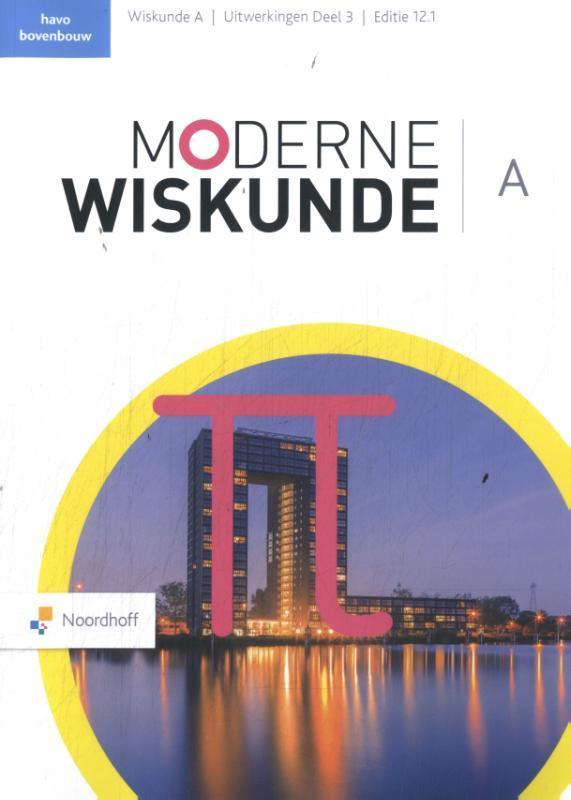 Moderne Wiskunde havo bovenbouw 3 Uitwerkingenboek A, Boeken, Wetenschap, Gelezen, Verzenden