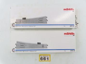 Märklin H0 - 24711/24712 - Voie ferrée pour trains