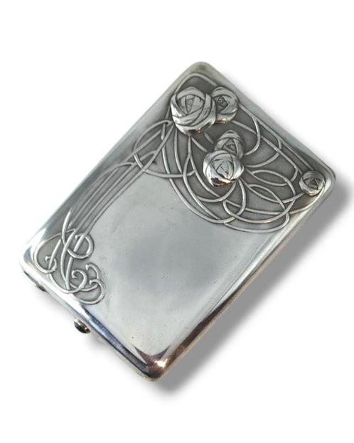 Imperial Russian 84 Silver Cigarette Case 2nd Moscow Artel, Antiek en Kunst, Antiek | Zilver en Goud