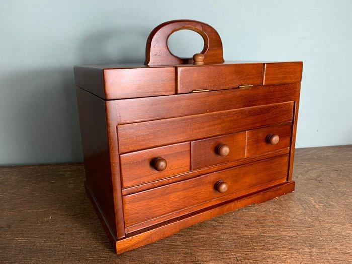 Naaidoos - Hout - naaidoos, Antiek en Kunst, Curiosa en Brocante