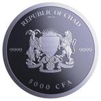 Tchad. 5000 Francs 2024 1 oz, Cannabis Silver Coin BU (In