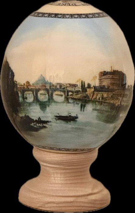 ROMA - Castel S. Angelo en S. Pietro. Ei - Struthio Camelus, Antiek en Kunst, Curiosa en Brocante
