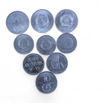 Allemagne. 3 x 5 Mark; 3 x 10 Mark; 3 x 20 Mark 1960-1992