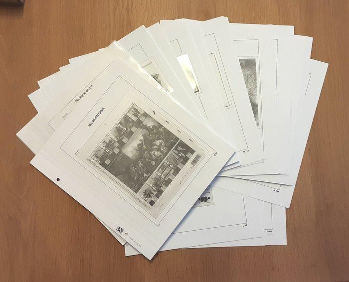 België 2005/2010 - bladen voor blok België - feuilles DAVO, Timbres & Monnaies, Timbres | Europe | Belgique