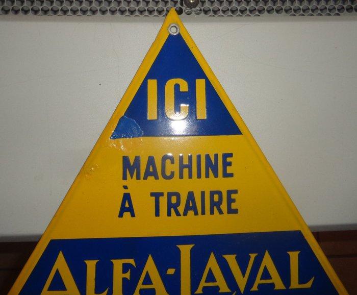 Ici Machine a Traire Alfa-Laval - Emaille plaat - Emaille, Antiek en Kunst, Antiek | Wandborden en Tegels