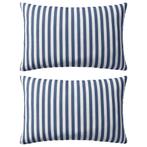 Buitenkussens 60x40 gestreept - Tweede Kansje - Tuin Must..., Huis en Inrichting, Verzenden, Nieuw, Blauw, Rechthoekig