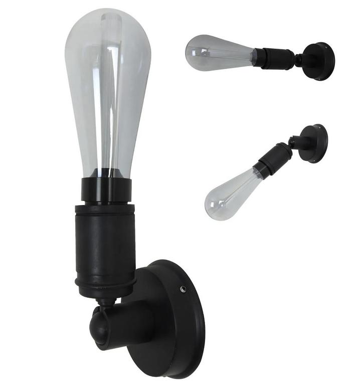 Wandlampen Messing Spot Milton Antiek Zwart, Huis en Inrichting, Lampen | Wandlampen, Verzenden