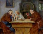 Hans Kratzer (1874 - after 1927) - Monks in the cellar, Antiek en Kunst