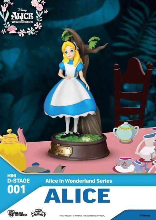 Disney Alice in Wonderland Mini Diorama Stage PVC Statue Ali, Collections, Disney, Enlèvement ou Envoi