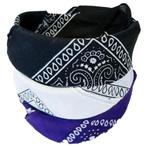 Fako Fashion® - 3-Pack Paisley Bandana - Boeren Zakdoek -, Kleding | Heren, Verzenden, Nieuw