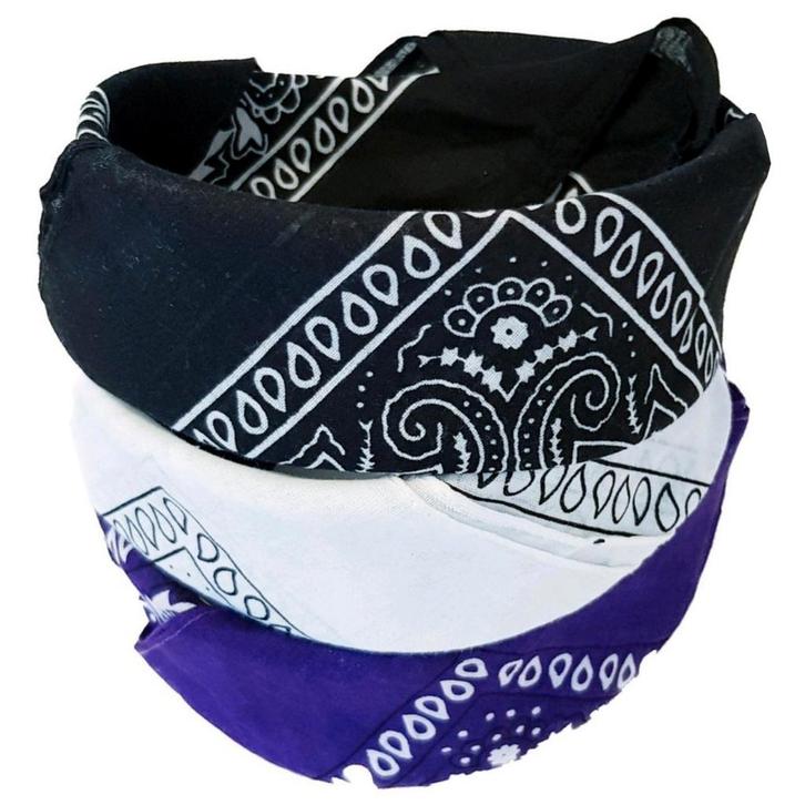 Fako Fashion - 3-Pack Paisley Bandana - Boeren Zakdoek -, Kleding | Heren, Mutsen, Sjaals en Handschoenen, Verzenden