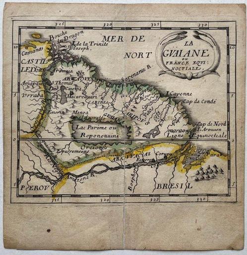 Guyana, Suriname, Frans-Guyana - Zuid-Amerika; P. DuVal, Boeken, Atlassen en Landkaarten