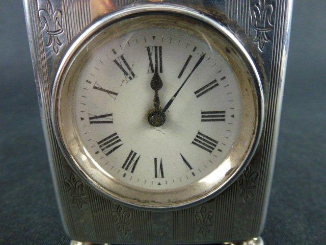 Tafel/bureauklokken - - .925 zilver - 1900-1910, 1908, Antiek en Kunst, Antiek | Klokken