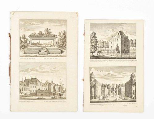 Abraham Rademaker - 38 engravings from Alle de voornaamste, Antiek en Kunst, Antiek | Boeken en Manuscripten