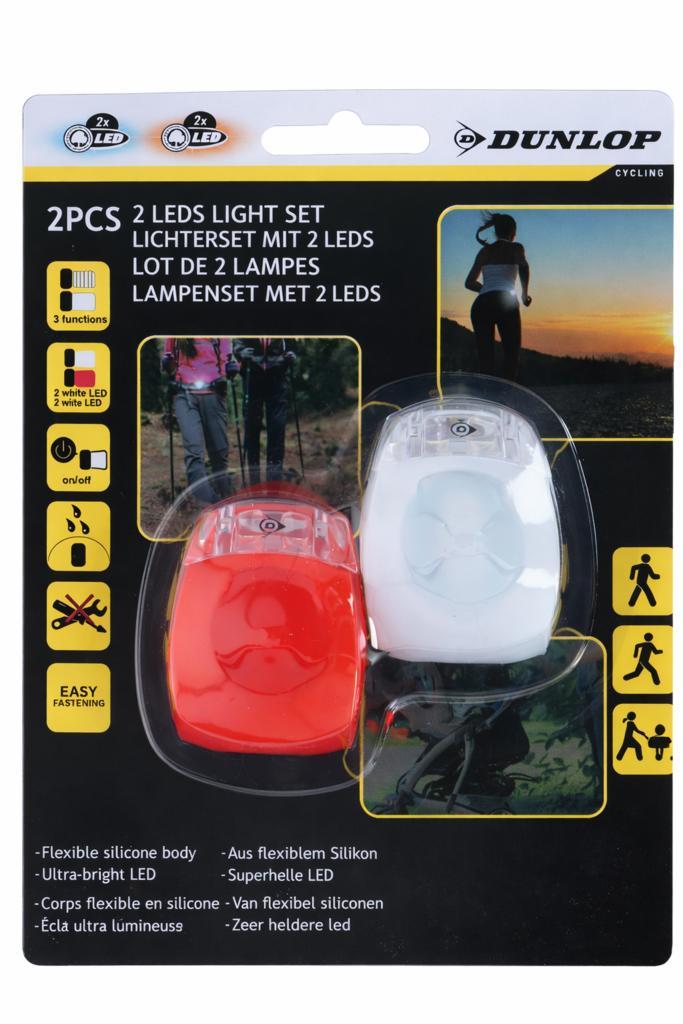 Dunlop LED fietslicht set (voor + achter) – inclusief batte, Bricolage & Construction, Outillage | Autres Machines, Envoi