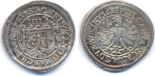 4 Kreuzer Fuerth 1633 F Brandenburg Bayreuth: Christian,..., Timbres & Monnaies, Monnaies | Europe | Monnaies non-euro, Envoi