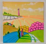 Giulio Morandi (XX-XXI) - Tramonto Euforico al Faro Striato, Antiek en Kunst