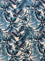 2 x 2.80 x 1.25 m. - tropical chic leaves design fabric -, Antiquités & Art