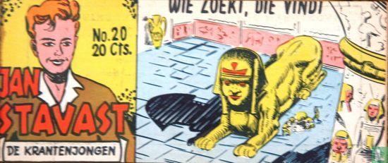 Jan Stavast [Virgola] - Wie zoekt, die vindt - 1954, Livres, BD, Envoi