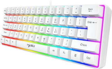 2dekans | HXSJ V700 RGB Membraan bedrade gaming toetsenbord beschikbaar voor biedingen