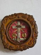 Reliekhouder - Glas, Hout, Metaal, Papier, Textiel - 20e