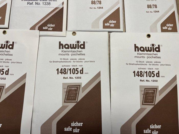 Accessoires - 250 Hawid klemstroken assortiment, kleur zwart, Postzegels en Munten, Postzegels | Nederland