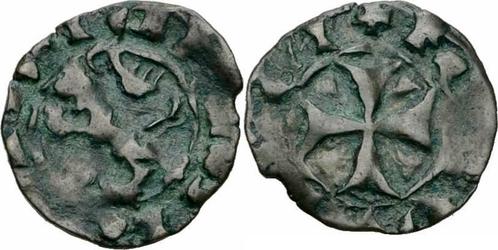 1398-1432 Zypern Koenig Janus Carzia Denier Loewe Kreuz K..., Timbres & Monnaies, Monnaies | Europe | Monnaies non-euro, Envoi