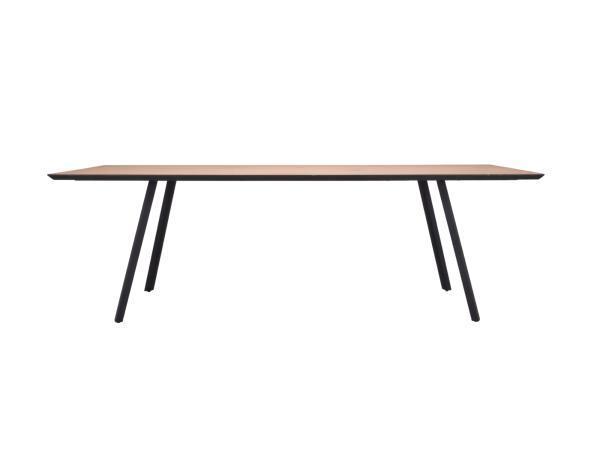 Veiling - Eettafel Eiken fineer natural 240x100 rechthoek ve, Huis en Inrichting, Tafels | Eettafels