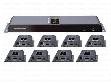 HDMI 8 poort extender + splitter over UTP - Huismerk, Ophalen of Verzenden