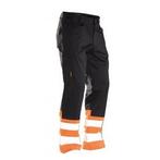 Jobman 2314 pantalon de service hi-vis d084 noir/orange