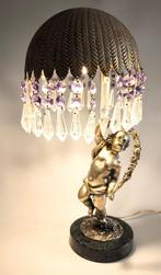 Lampe de table - Bronze, Cristal - Années 40 du siècle