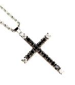 Ketting met hanger - 18 karaat Witgoud - 2.40ct. tw. Diamant, Handtassen en Accessoires, Antieke sieraden