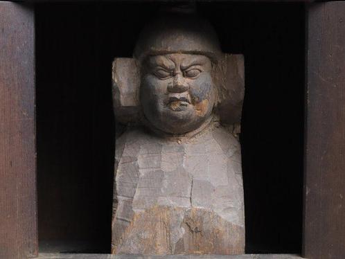 Borstbeeld van Vaisravana (Bishamonten /Tamonten ) in, Antiek en Kunst, Antiek | Overige Antiek