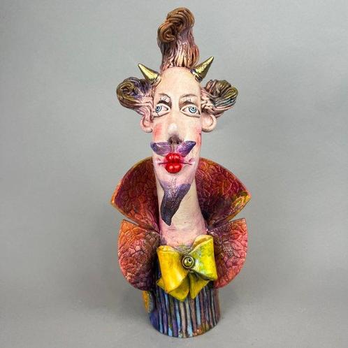 Anna Ponka - sculptuur, The devil - hand made 44cm - 44 cm, Antiek en Kunst, Curiosa en Brocante