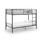 vidaXL Lit superposé Noir Métal 90x200 cm, Huis en Inrichting, Slaapkamer | Bedden, Verzenden