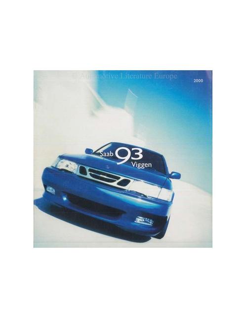 2000 SAAB 9-3 VIGGEN BROCHURE DUITS, Livres, Autos | Brochures & Magazines