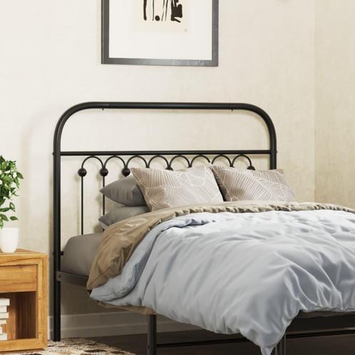 vidaXL TÃªte de lit mÃ©tal noir 100 cm, Maison & Meubles, Chambre à coucher | Lits, Neuf, Envoi