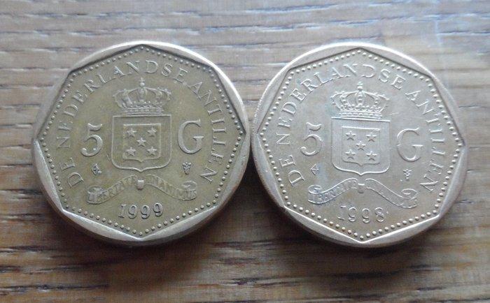 Nederland, Oversees. Gulden 1900/2005, lot van 200 munten, Postzegels en Munten, Munten | Nederland