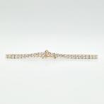 Tennis armband - 14 karaat Geel goud - 5.87ct. tw. Diamant, Handtassen en Accessoires, Antieke sieraden