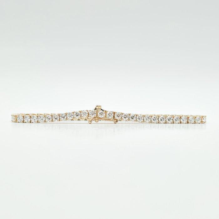 Tennis armband - 14 karaat Geel goud - 5.87ct. tw. Diamant, Handtassen en Accessoires, Antieke sieraden