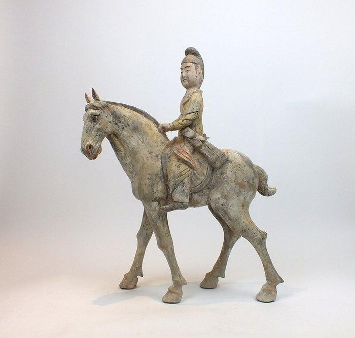 Oud Chinees, Tang-dynastie Terracotta Een grote beschilderde, Collections, Minéraux & Fossiles