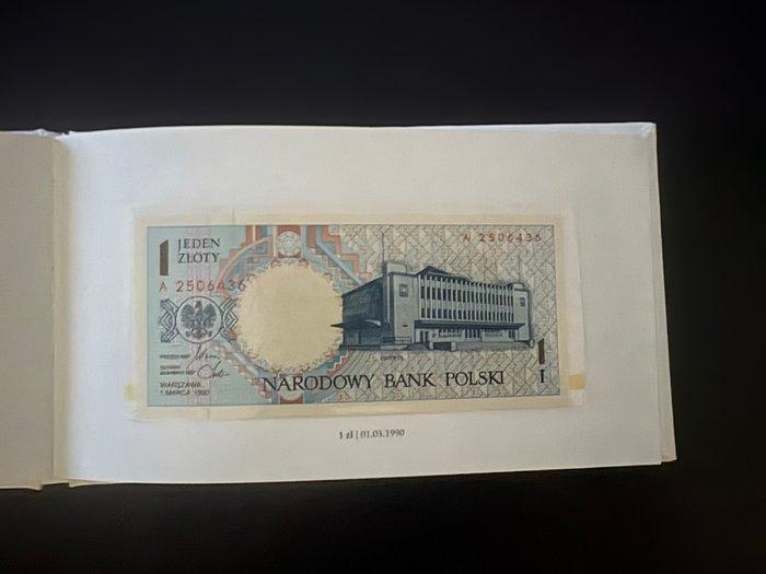 Polen. - 1, 2, 5, 10, 20, 50, 100, 200 and 500 Zotych 1990, Postzegels en Munten, Bankbiljetten | Europa | Niet-Eurobiljetten