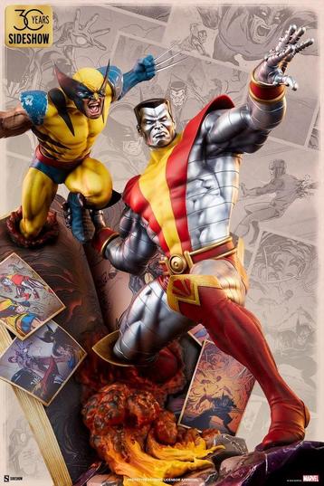 Marvel Statue Fastball Special Colossus and Wolverine Statue