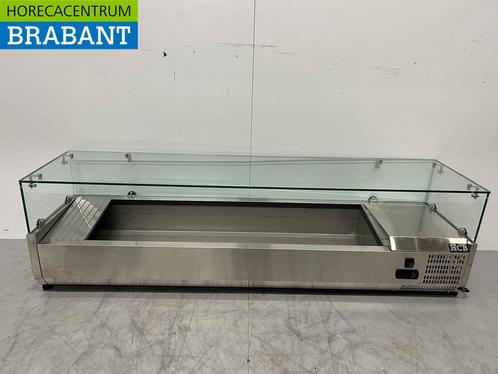 RVS Opzetvitrine Opzet koelvitrine saladière 7 x 1/3 GN 160, Zakelijke goederen, Horeca | Keukenapparatuur, Ophalen of Verzenden